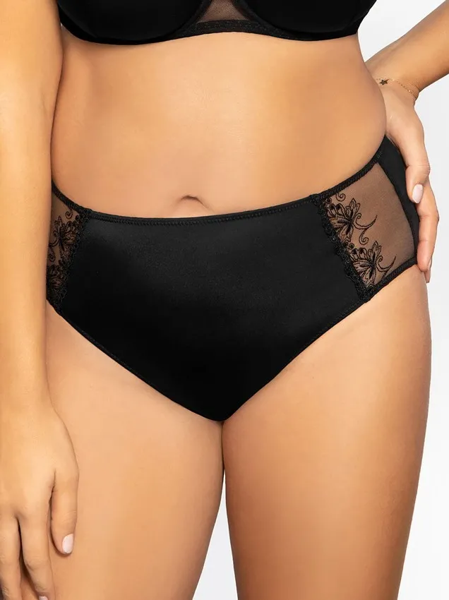 Высокие трусы Corin Bella 03724 - чёрный Высокие трусы Corin Bella 03724 - чёрный