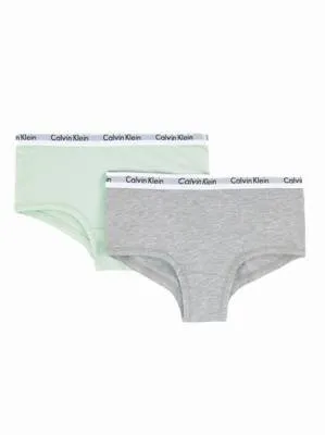 Трусики шортики для девочек Calvin Klein 022 - упаковка 2 шт Трусики шортики для девочек Calvin Klein 022 - упаковка 2 шт