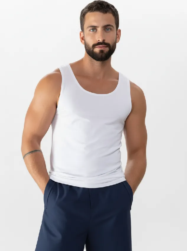 Мужская майка Mey Superior Modal 34065 101 - белая Мужская майка Mey Superior Modal 34065 101 - белая