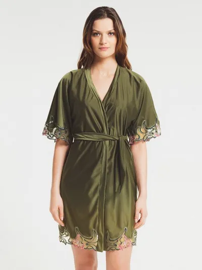 Халат с вышивкой Louisa Bracq Horta 493 95 olv Халат с вышивкой Louisa Bracq Horta 493 95 olv