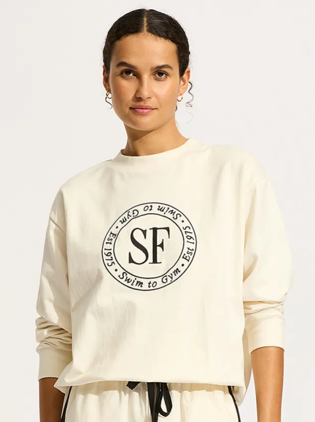 Лонгслив-джемпер Seafolly Heritage 55478 ecru Лонгслив-джемпер Seafolly Heritage 55478 ecru